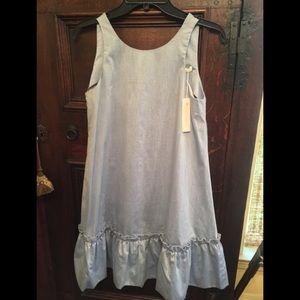 Paper Crown Tuckernuck chambray blue dress XS 024